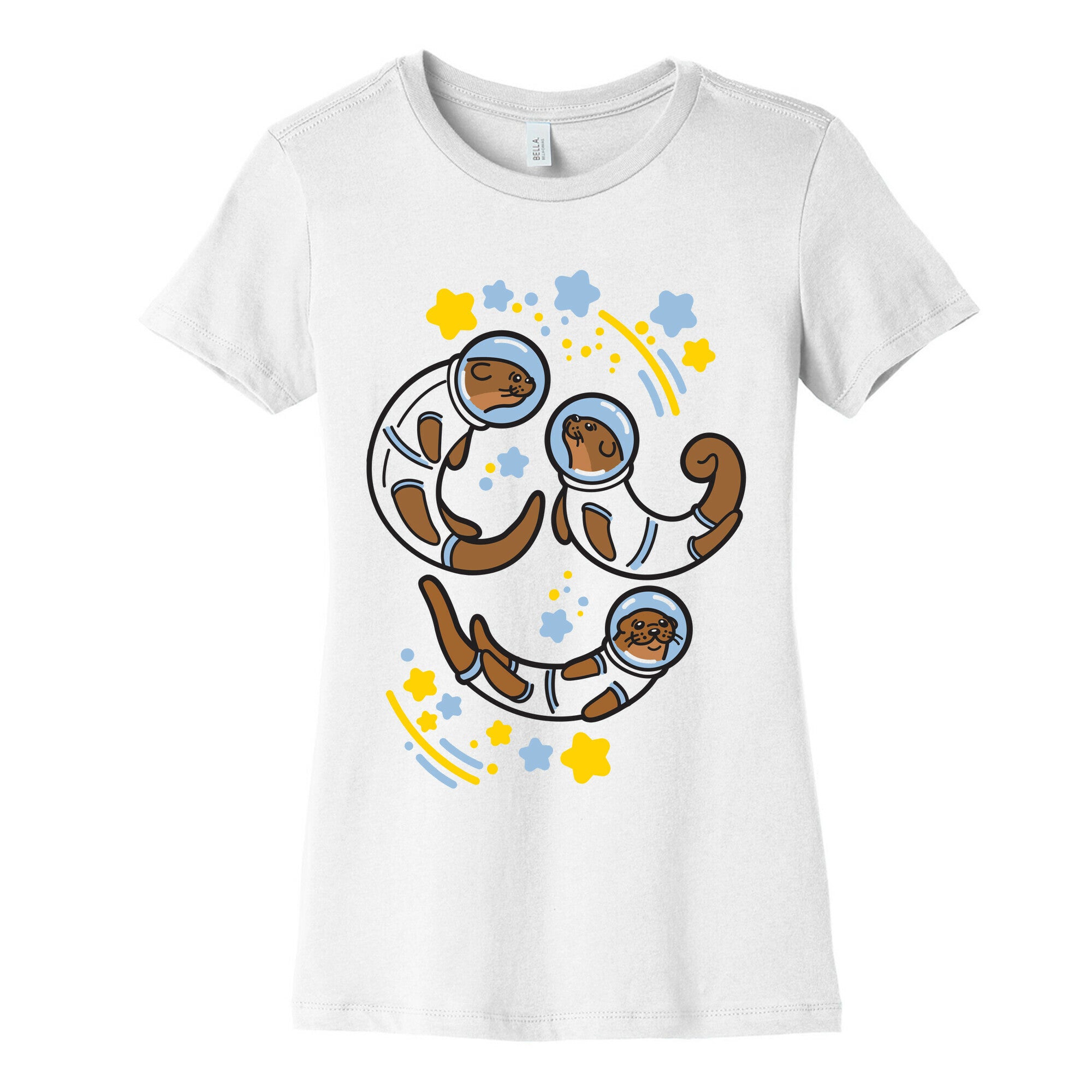 Otters In Space Women's Cotton Tee